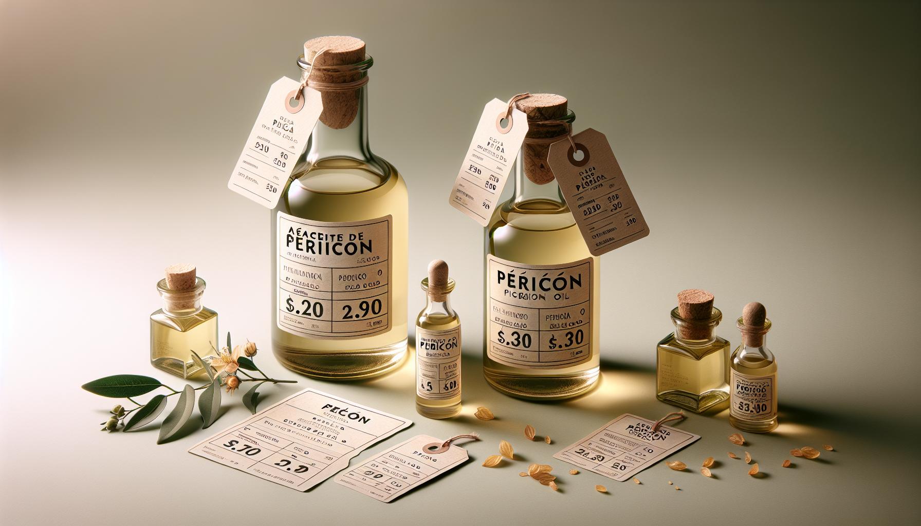 Comparativa de Precios del Aceite de Pericón