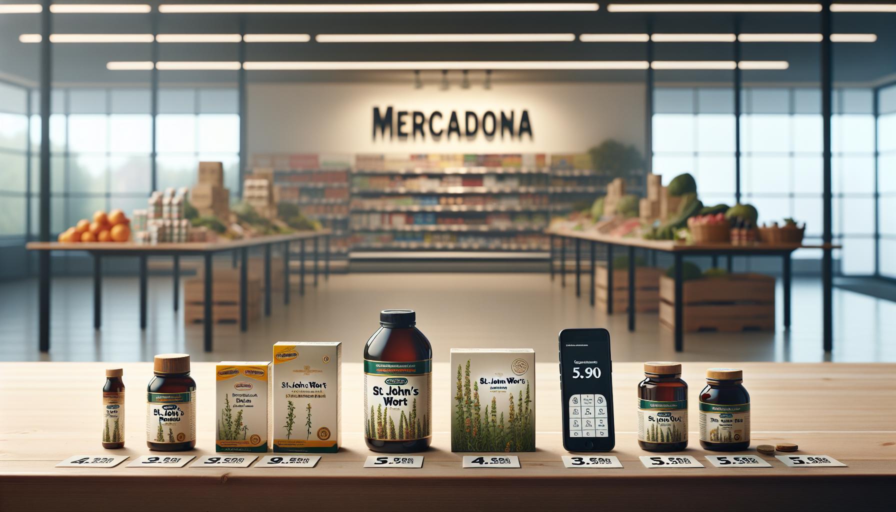 Comparativa de precios del hipérico en Mercadona