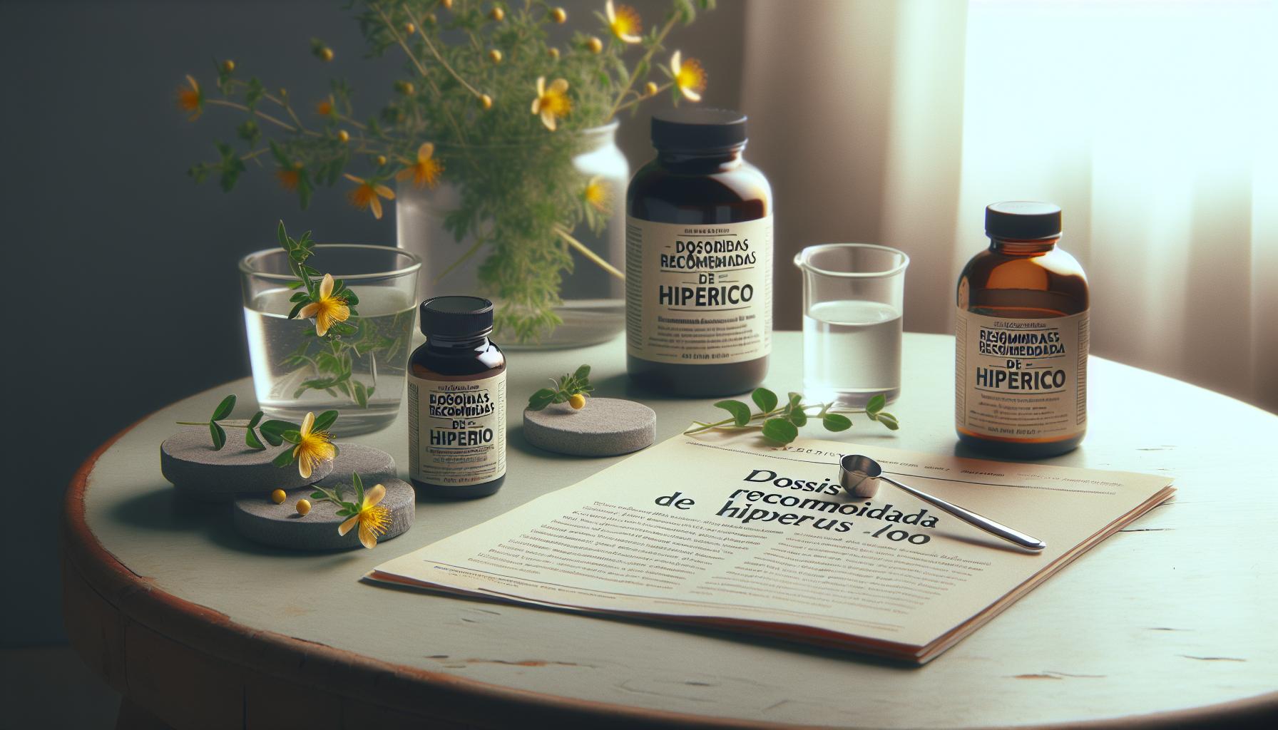 Dosis recomendadas de hipérico