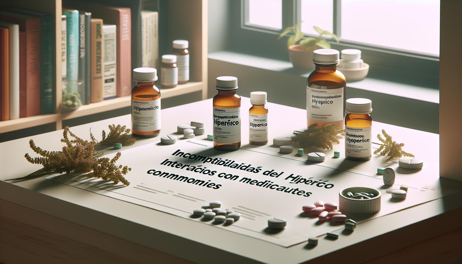 Incompatibilidades del Hipérico: Interacciones con Medicamentos Comunes