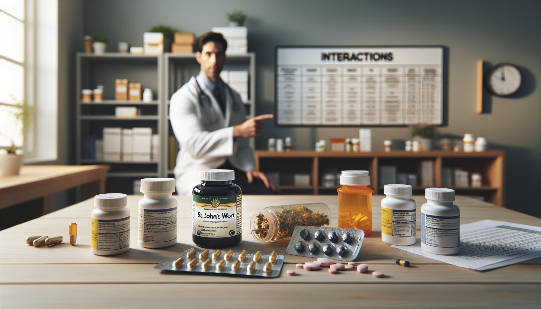 Interacciones del Hipérico con Medicamentos