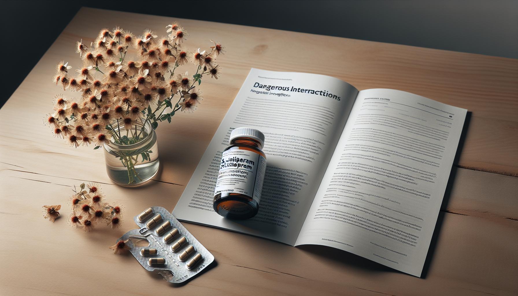 Hipérico y Escitalopram: Combinación Prohibida y Peligrosa 2 Interacciones Peligrosas entre Hipérico y Escitalopram