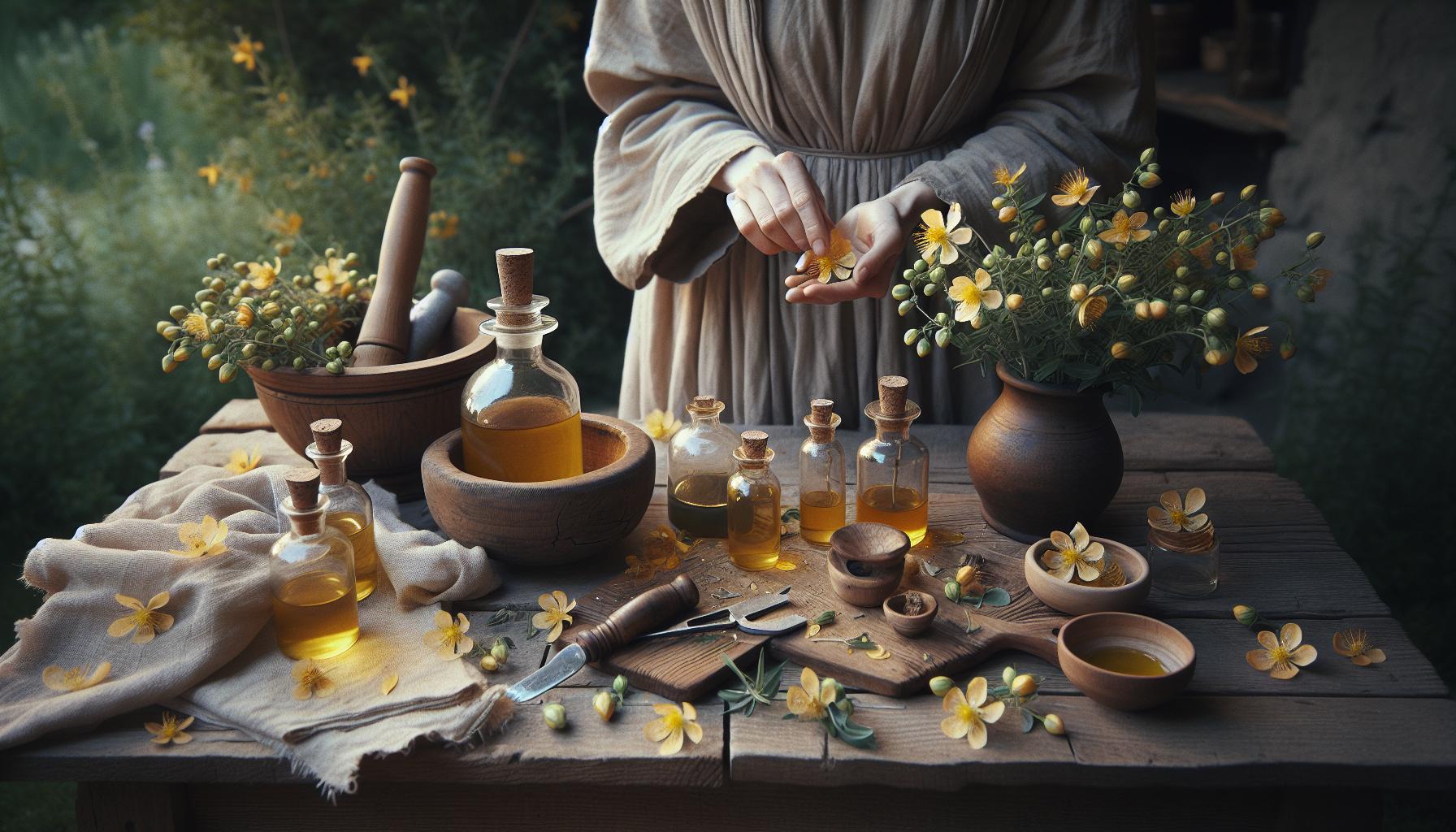 Preparación Aceite Hipérico: Método Artesanal Completo 1 Métodos Artesanales para Extraer Aceite de Hipérico