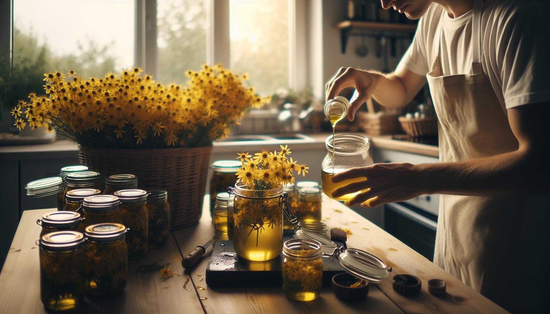 Preparaciones Caseras de Aceite de Hipérico