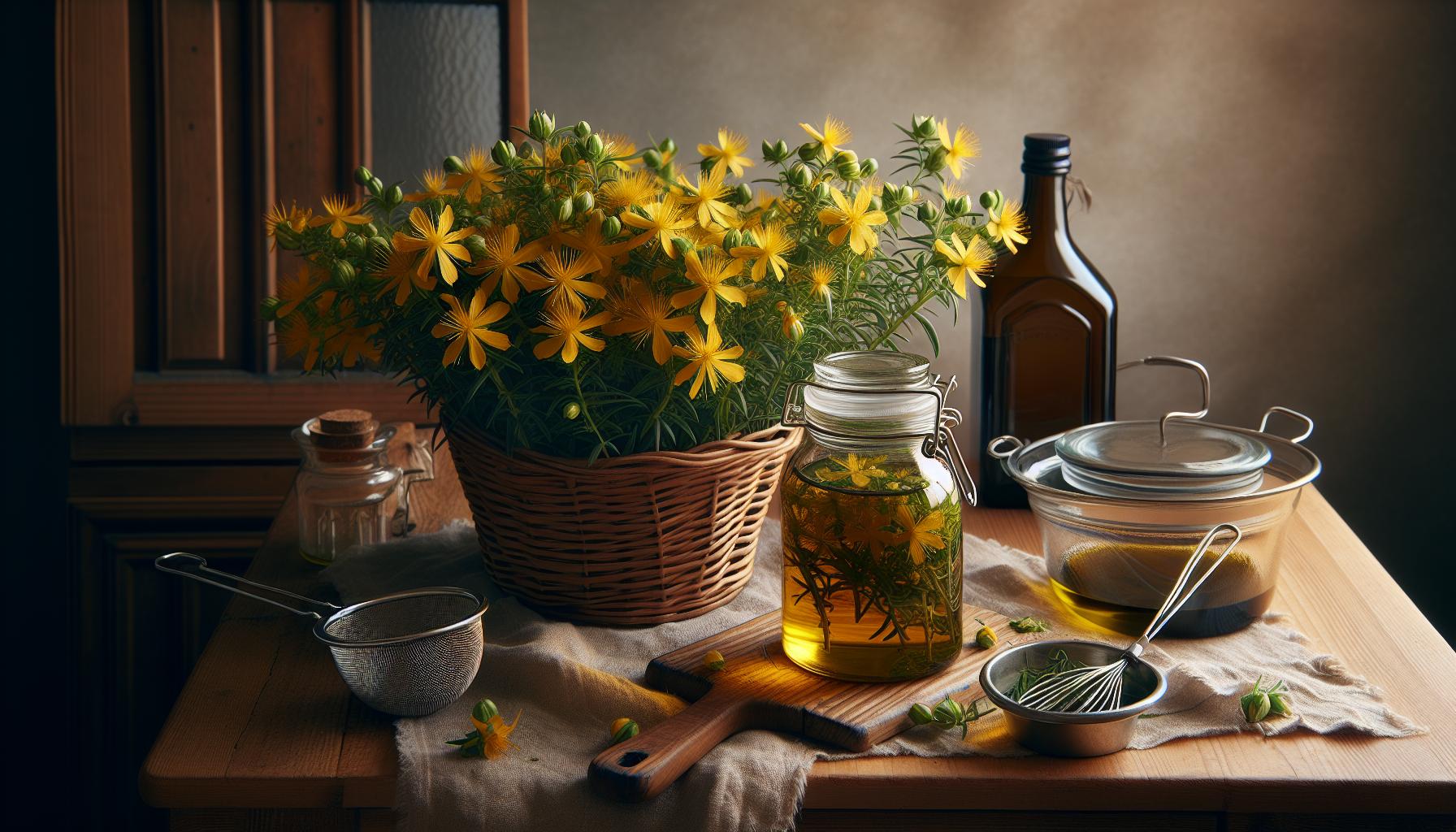 Preparaciones Caseras de Aceite de Hipérico