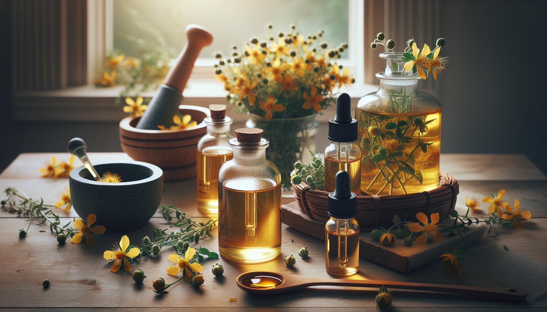 Preparaciones caseras: aceites y tinturas de hipérico