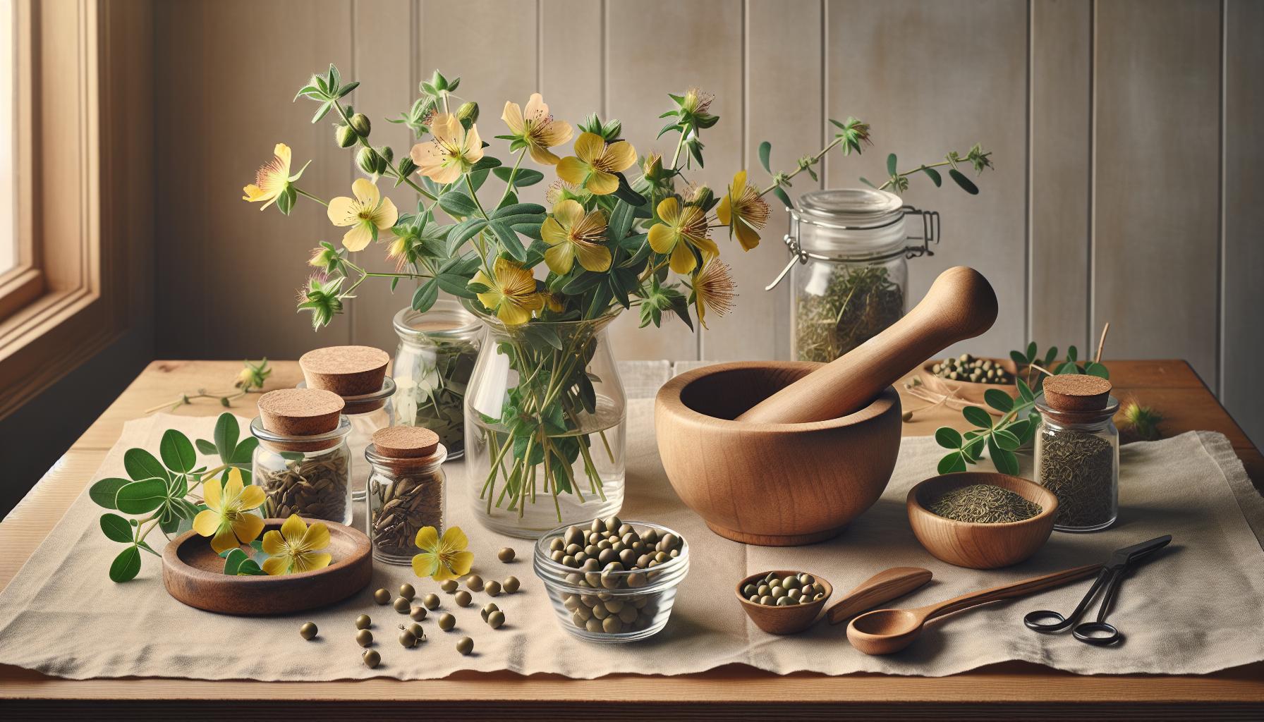 Preparaciones caseras con Hipérico y Griffonia