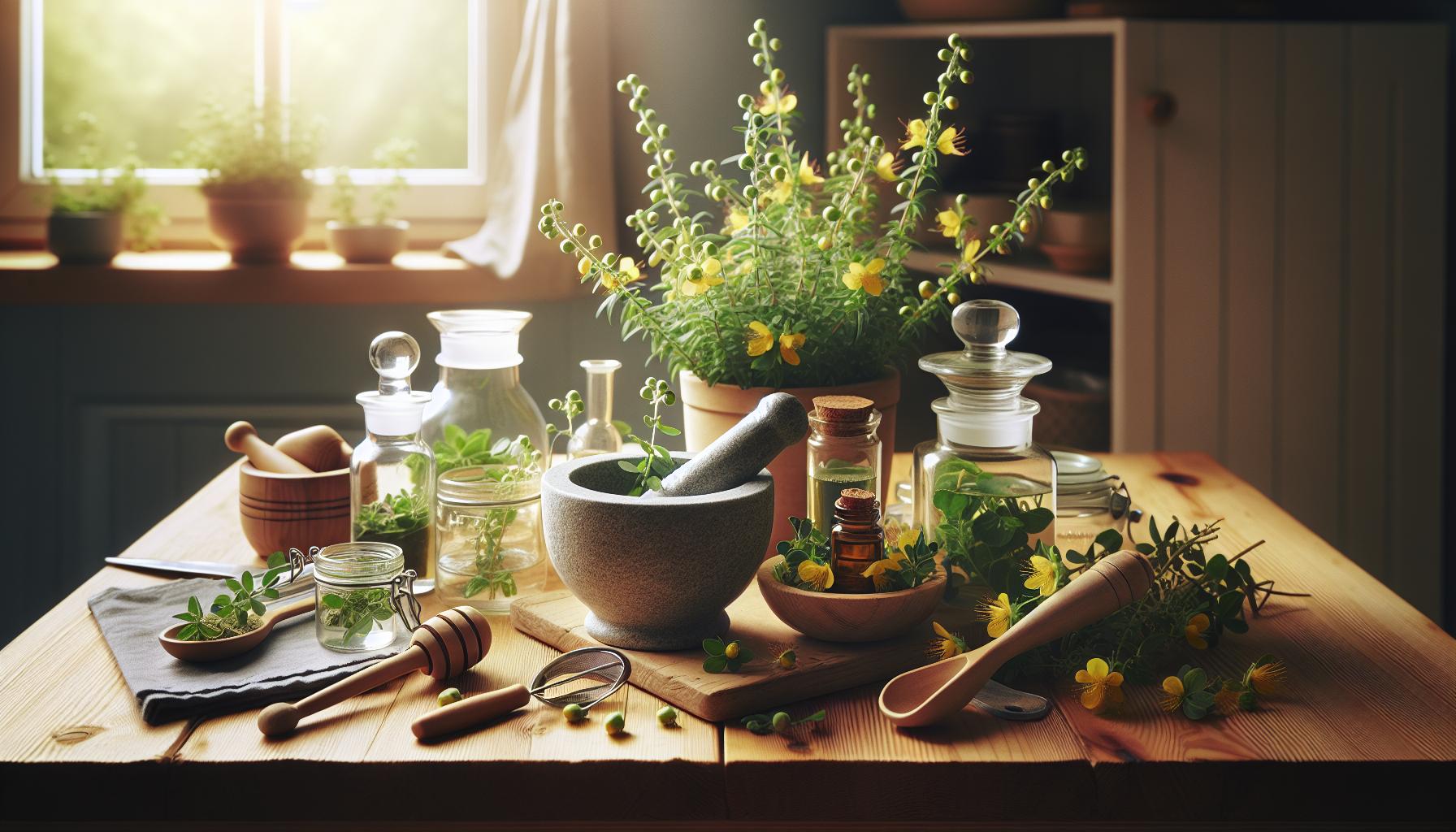 Preparaciones Caseras con Hipérico para el Bienestar