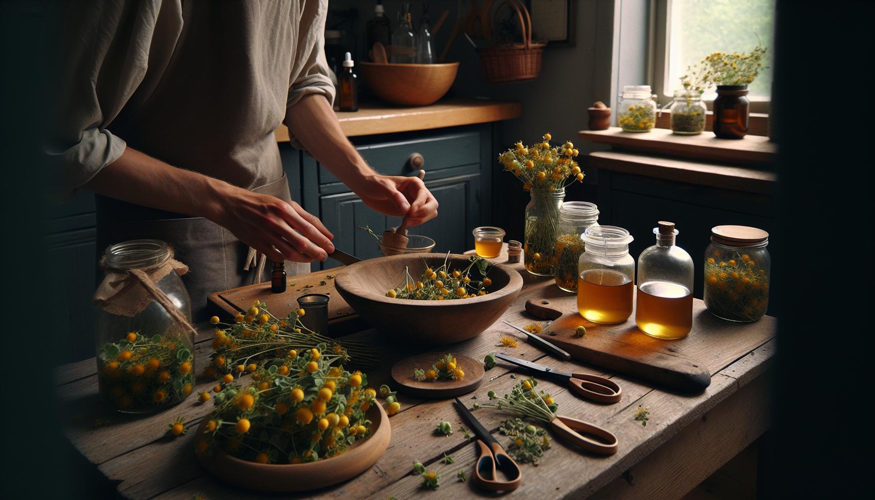 Hipérico y Alcohol: ¿Se Pueden Mezclar Sin Riesgo? 1 Preparaciones caseras con hipérico
