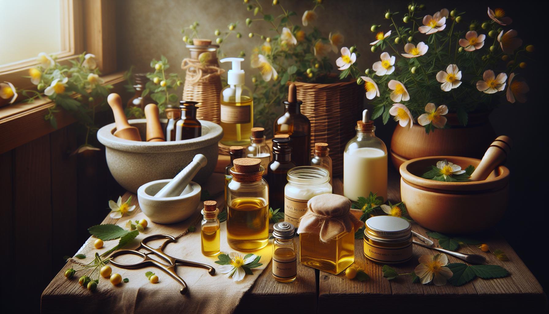 Preparaciones caseras de hipérico: Aceites, cremas y tinturas