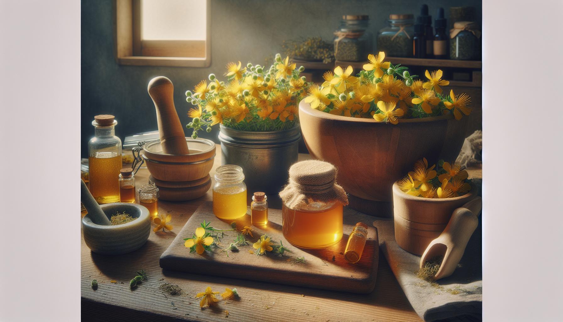 Preparaciones Caseras de Hipérico y Jalea Real