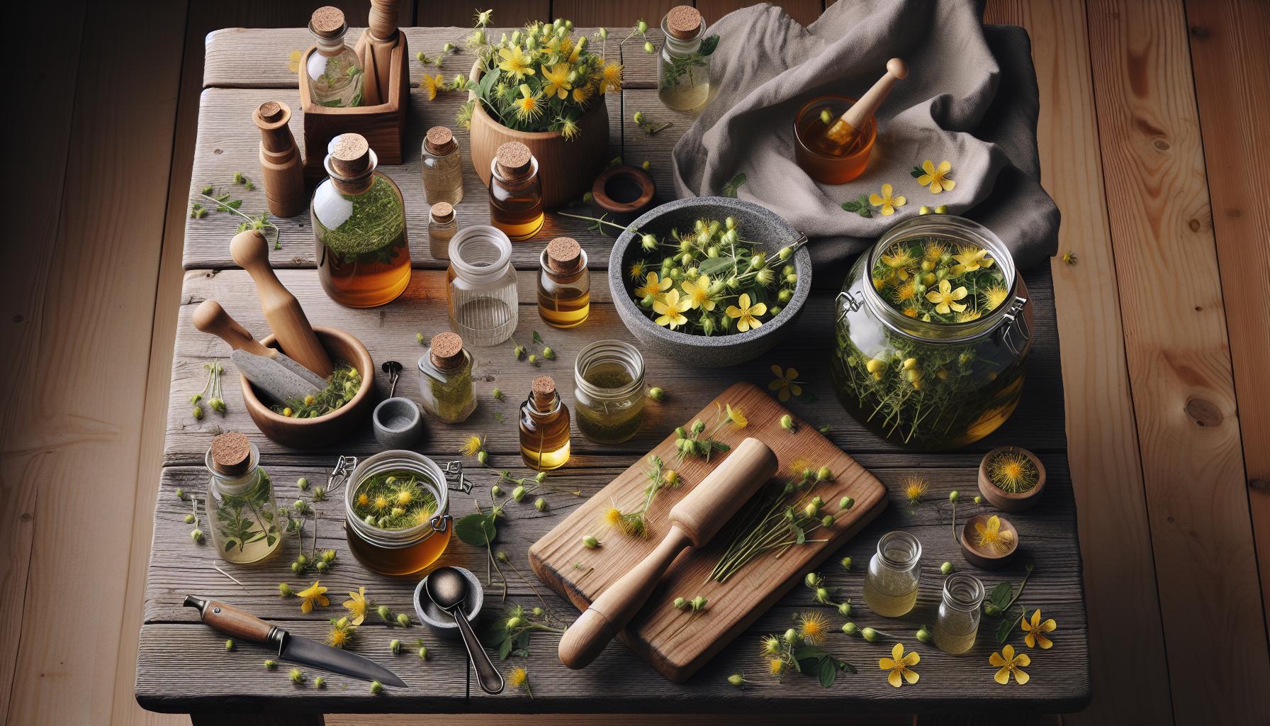 Preparaciones caseras de hipérico