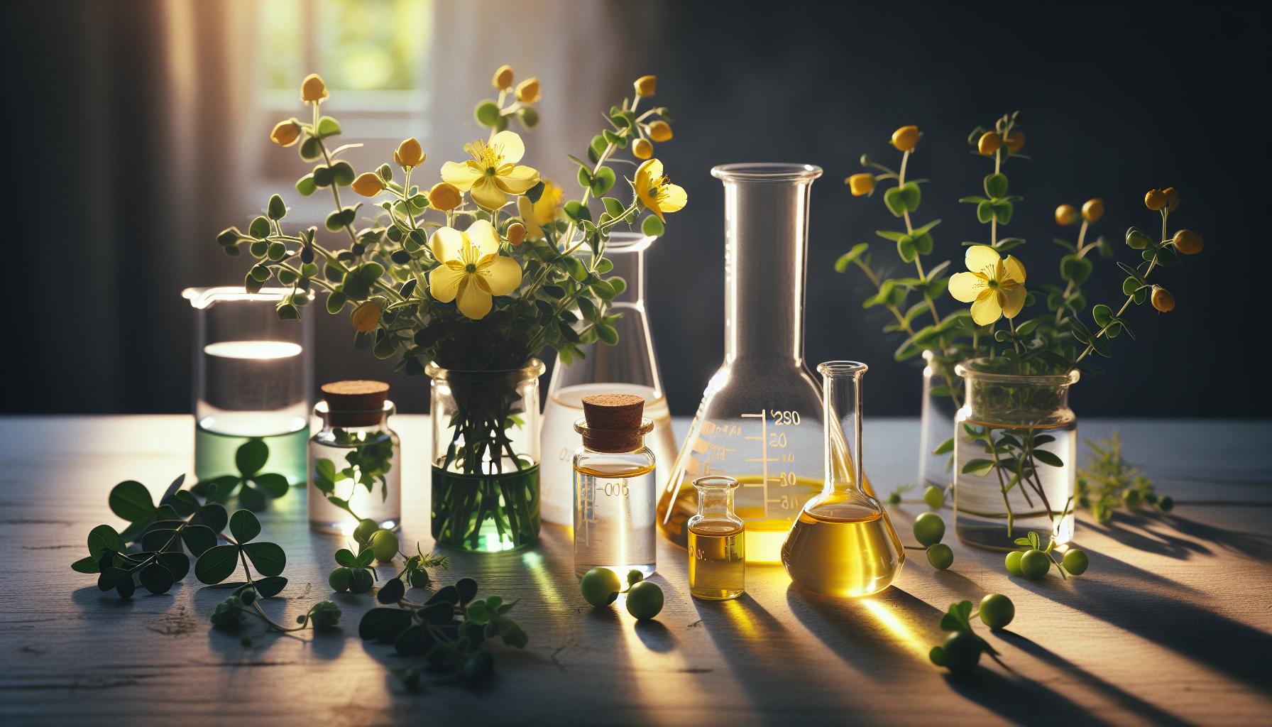 Principales compuestos activos del hipérico