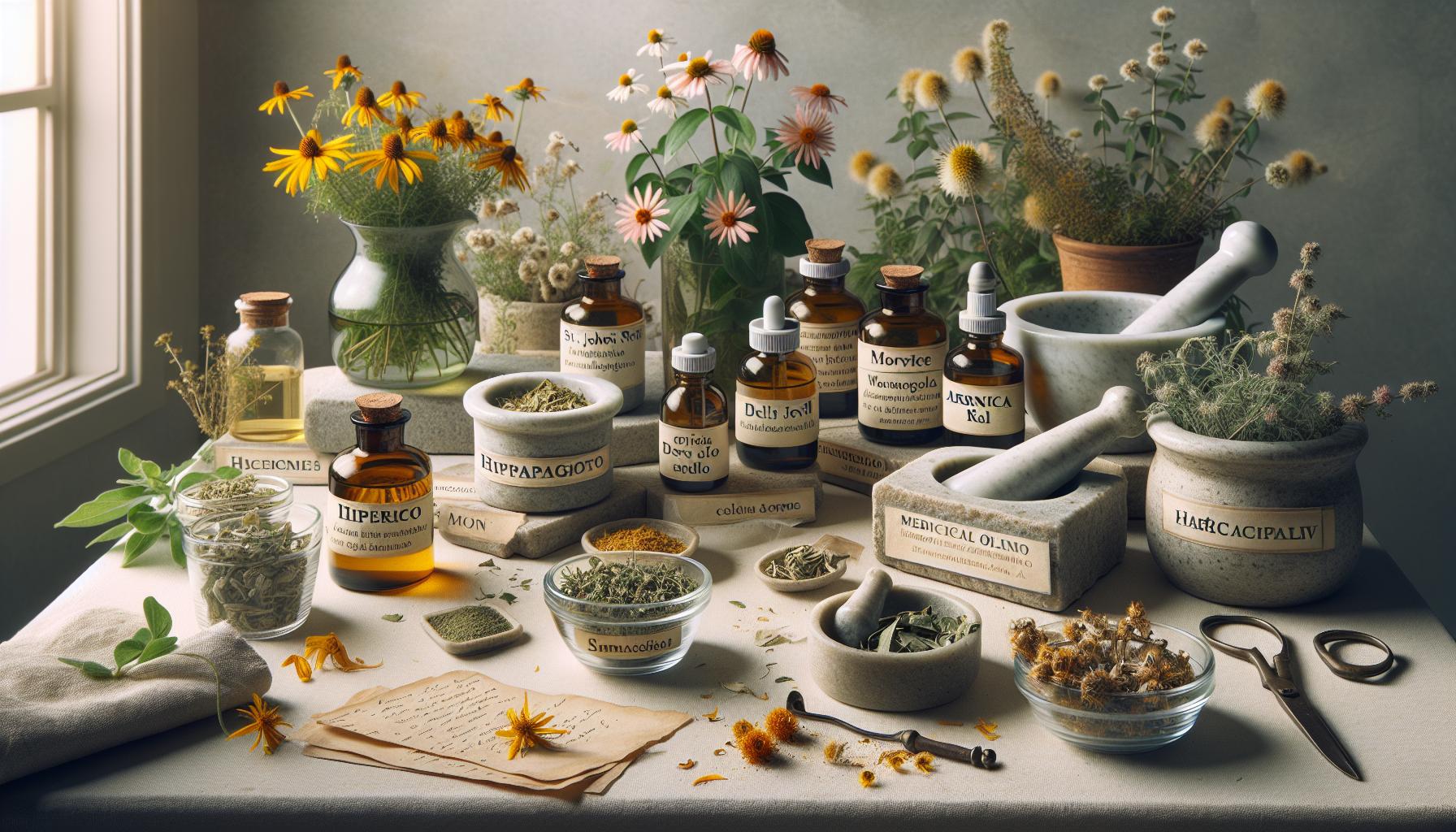 Proporción Hipérico Harpagofito Árnica: Mezcla Perfecta 1 Usos Medicinales del Hipérico, Harpagofito y Árnica